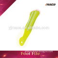 FF1092 Promotional plastic yellow sandpaper foot file